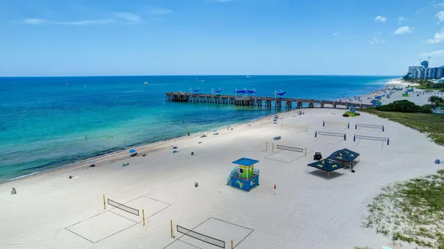 a view of a city and an ocean view