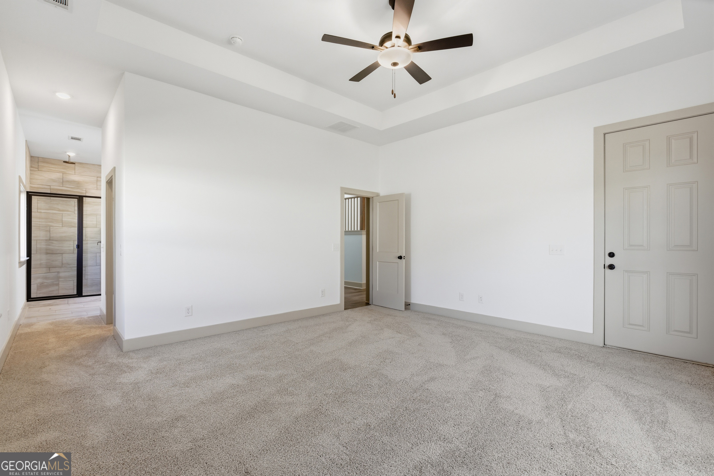 297 Ayers Creek Drive Toccoa, GA 30577 - Photo 20 of 51 an empty room with closet and a ceiling fan