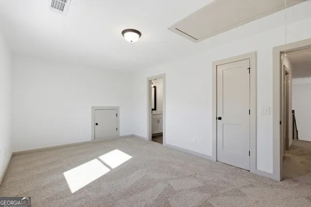 a view of an empty room