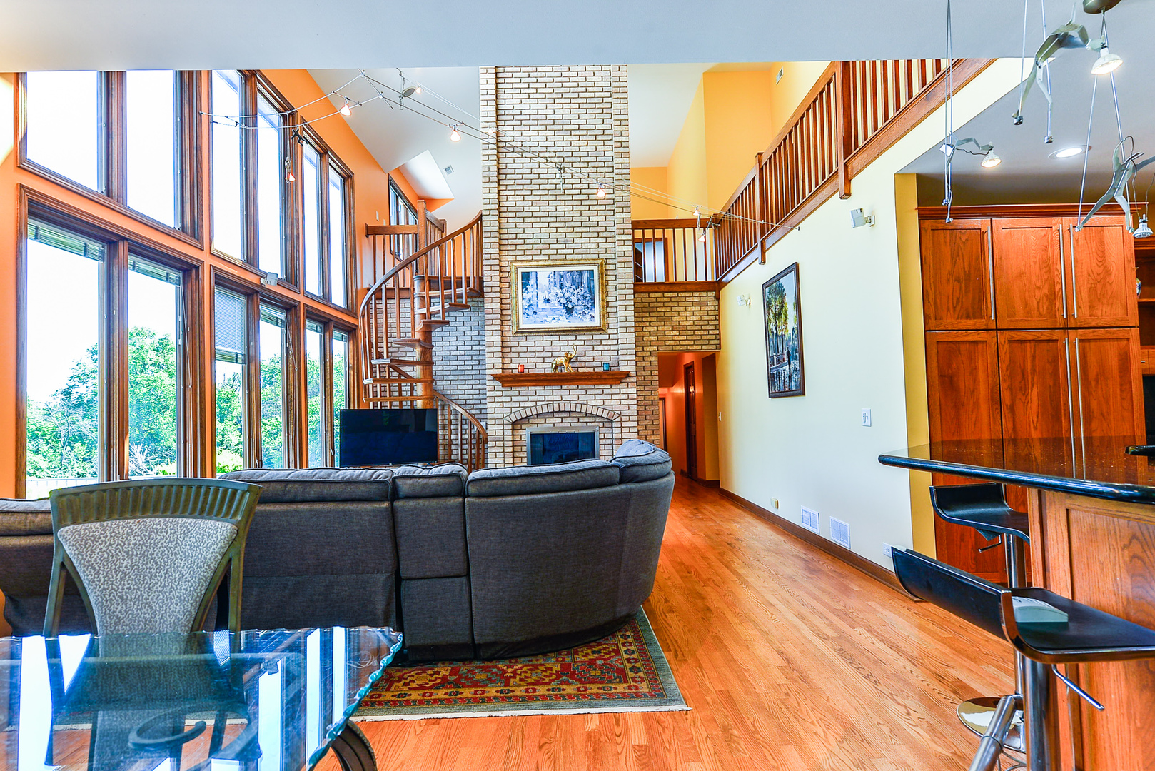624 Riedy Road Lisle, IL 60532 - Photo 16 of 68 a living room with furniture a window and wooden floor