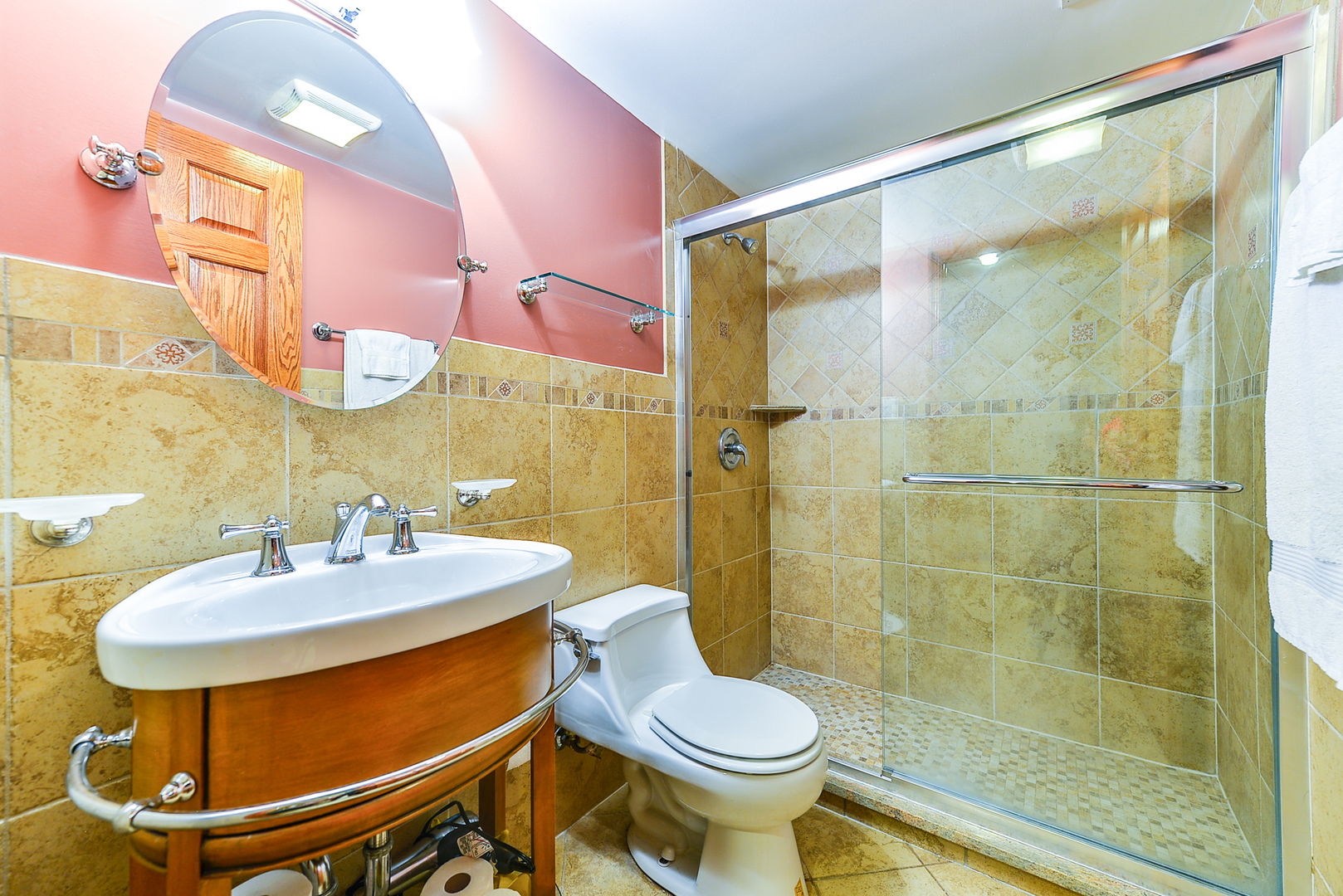 624 Riedy Road Lisle, IL 60532 - Photo 50 of 68 a bathroom with a sink a toilet and shower
