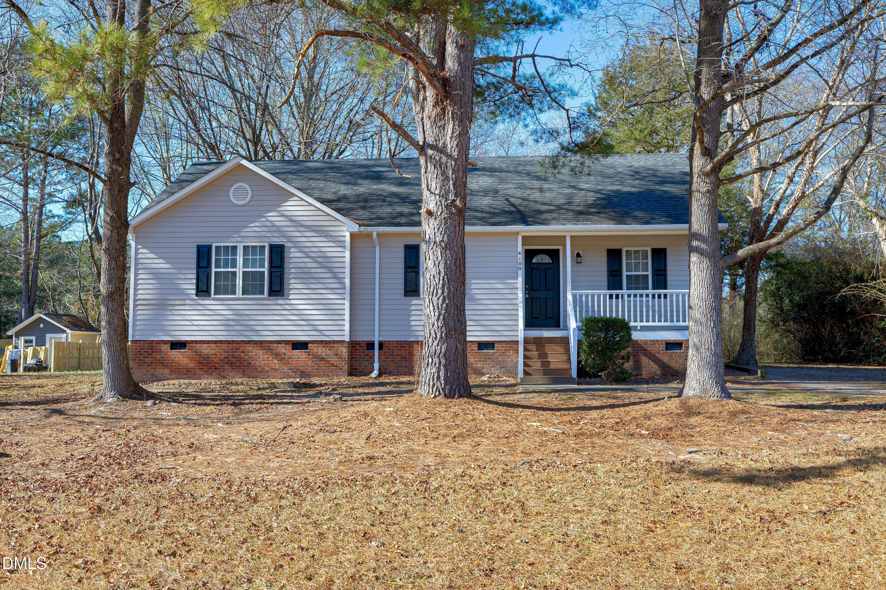 a house view with a outdoor space