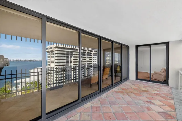 a balcony view with outdoor space