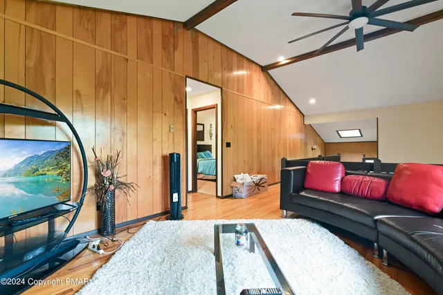 a outdoor living space with furniture