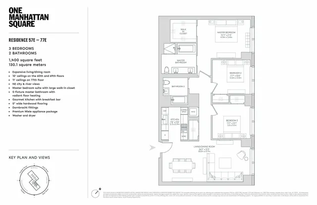$2,970,000 | 252 South Street, Unit 76E | Two Bridges