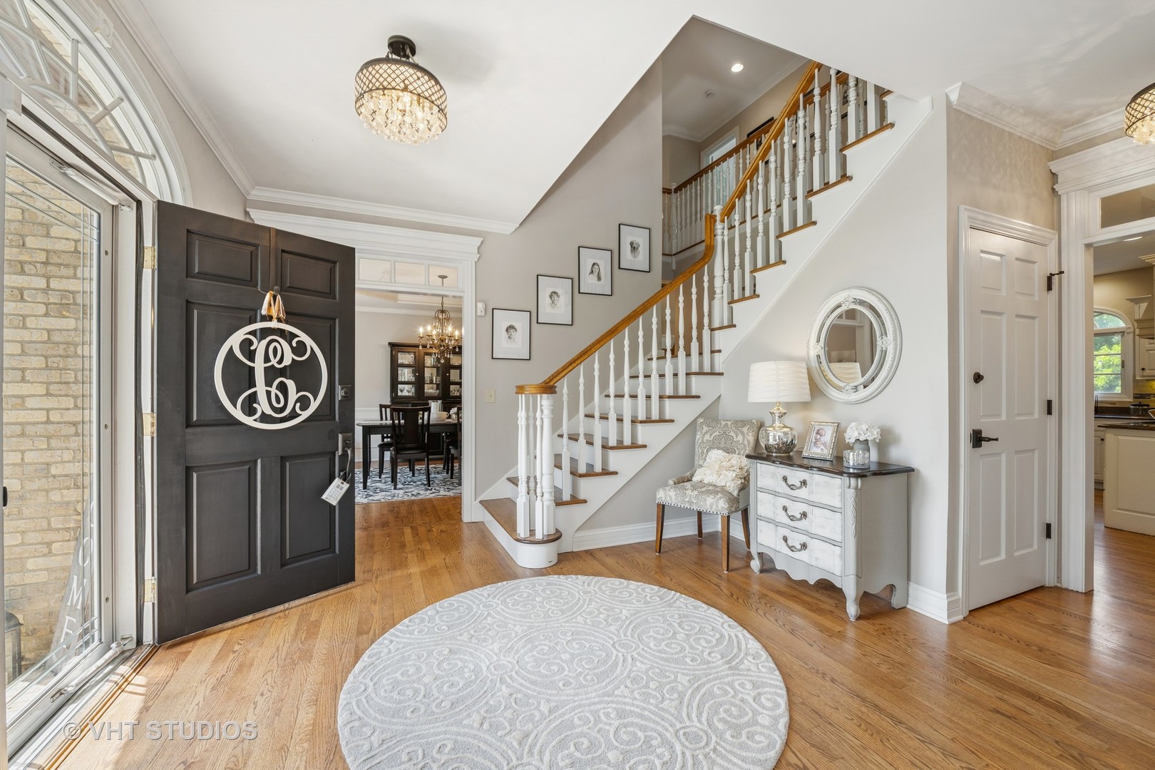 5609 Farmbrook Lane Crystal Lake, IL 60014 - Photo 3 of 35 a view of entryway with wooden floor