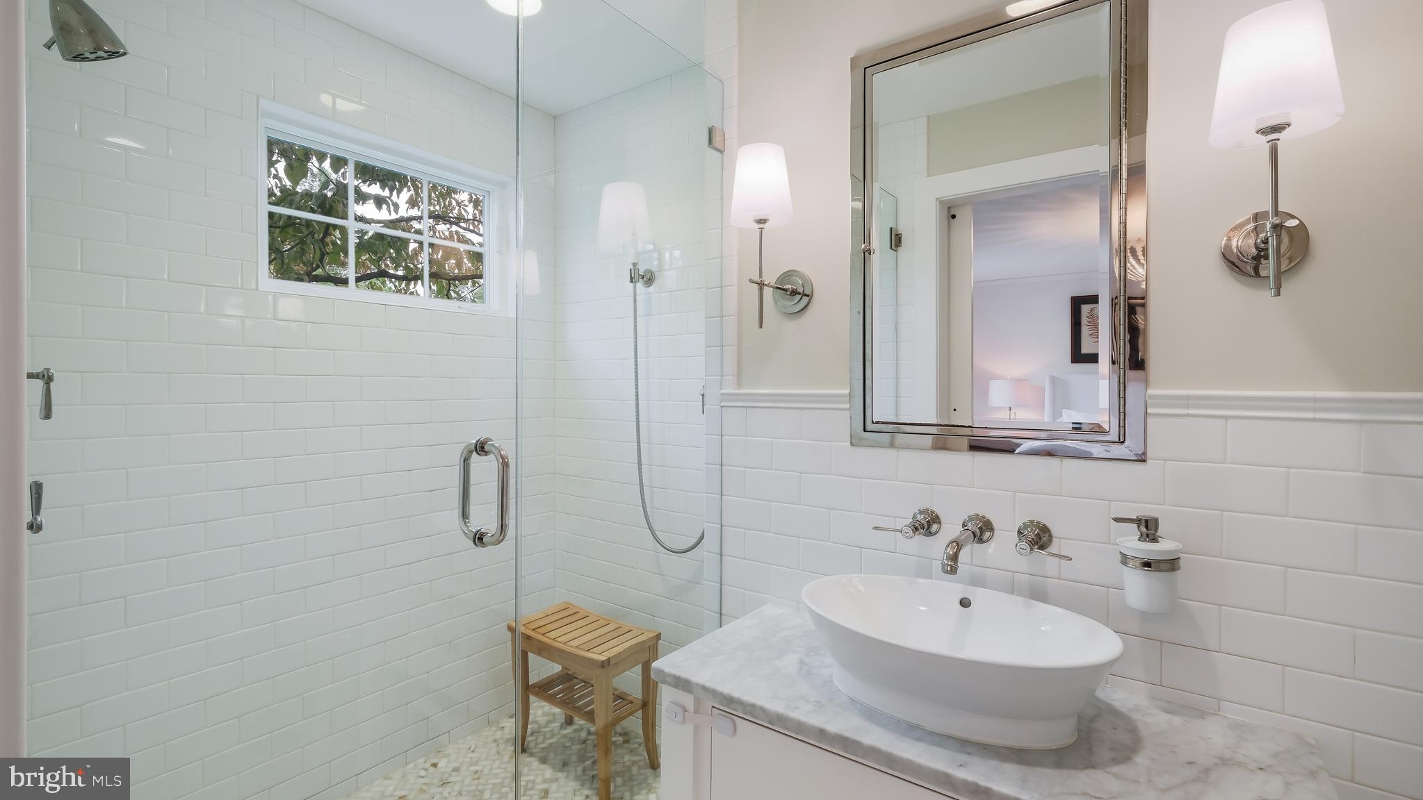 1049 George Road Jenkintown, PA 19046 - Photo 31 of 67 Clear glass shower with double shower heads