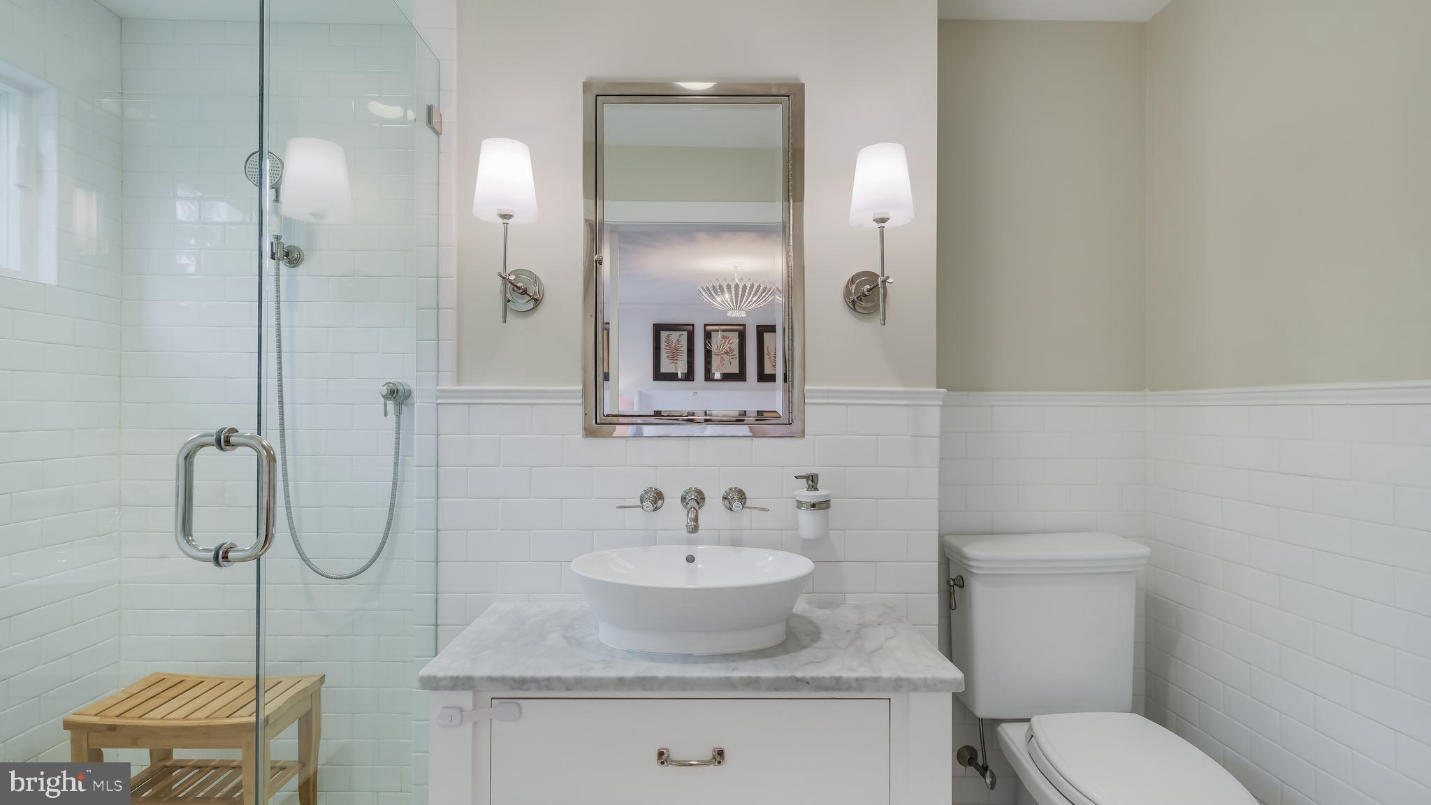 1049 George Road Jenkintown, PA 19046 - Photo 32 of 67 White Subway Tile makes this bath shine