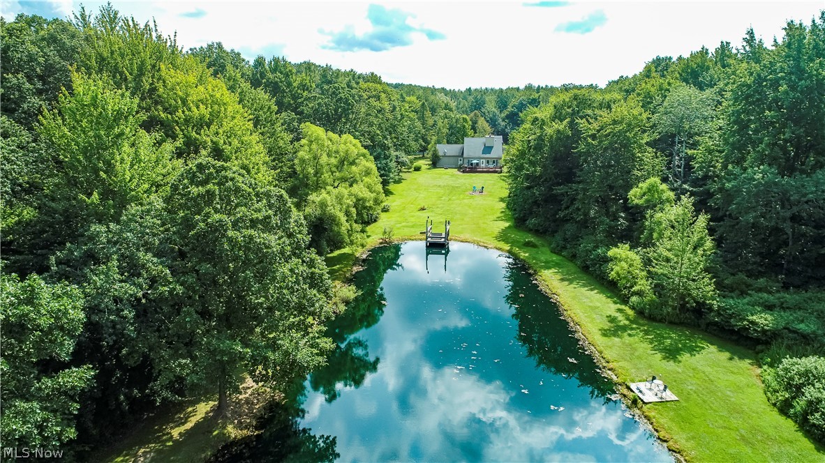 4460 Tower Road Dorset, OH 44032 - Photo 38 of 45 Drone / aerial view with a water view