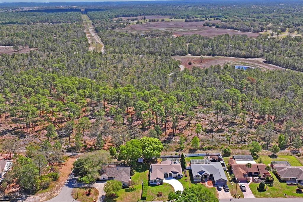 6324 India Drive Spring Hill, FL 34608 - Photo 64 of 68 an aerial view of a house with a yard