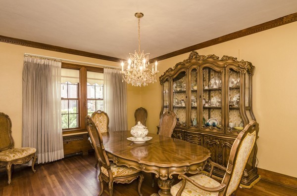 348 Russett Road Brookline, MA 02467 - Photo 5 of 18 a view of a dining room with furniture and wooden floor