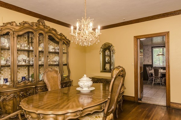 348 Russett Road Brookline, MA 02467 - Photo 6 of 18 a dining room with furniture and wooden floor