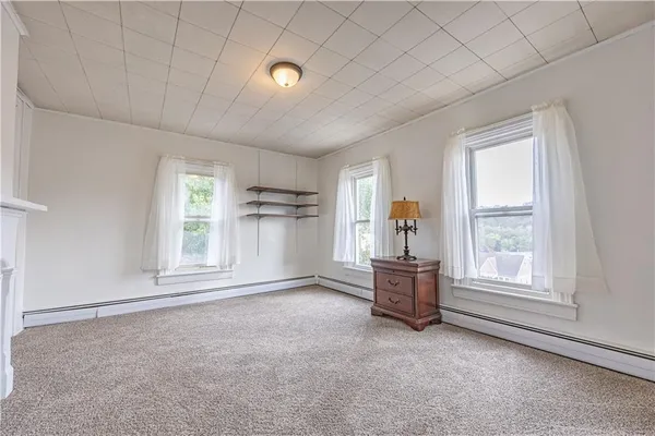 a view of walk in closet with window