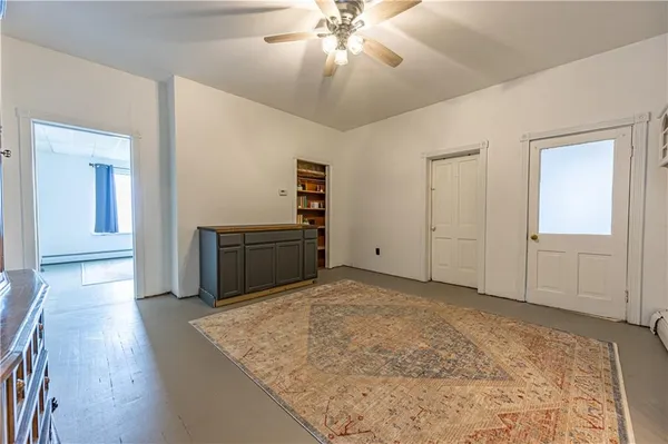 a view of a livingroom with a furniture
