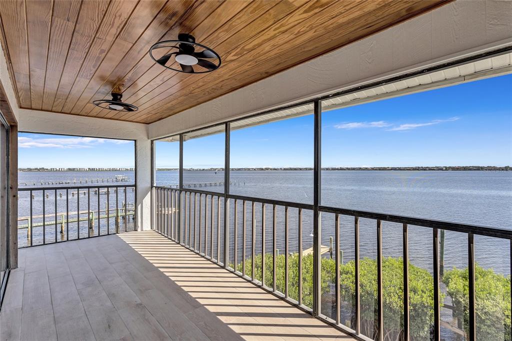 a view of a balcony
