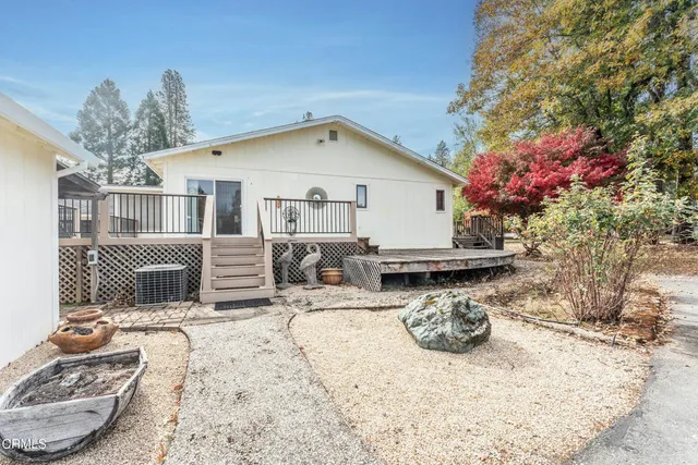 a house view with a garden space