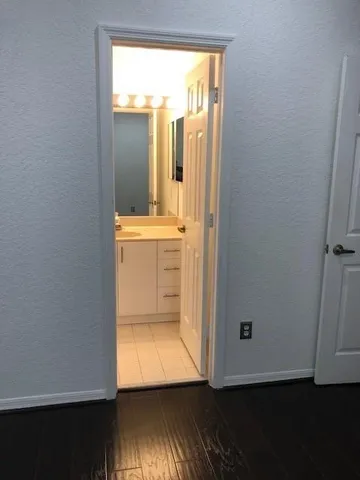 a view of walk in closet with window
