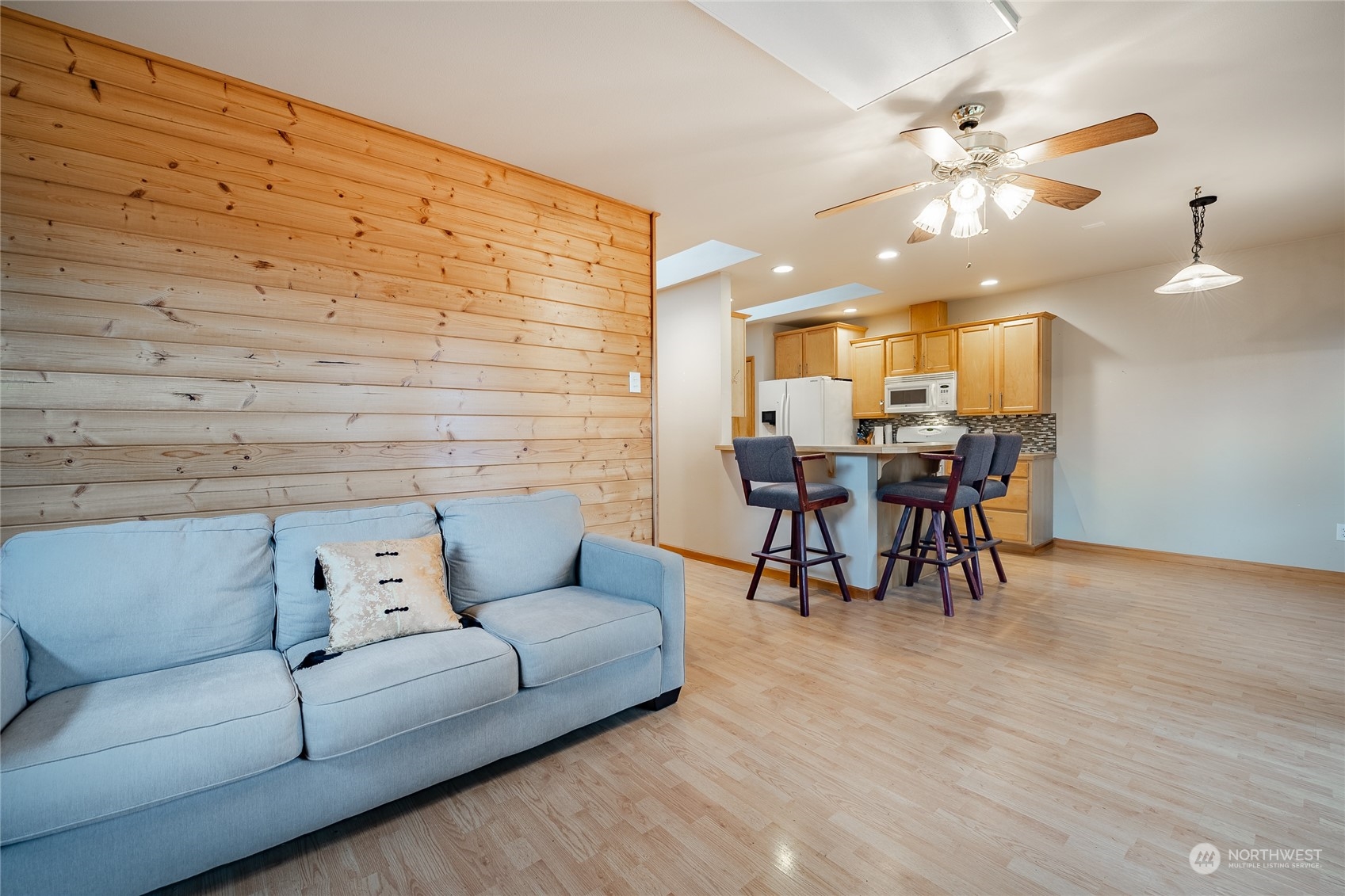 2940 Cedar Avenue Lummi Island, WA 98262 - Photo 15 of 36 a living room with furniture and kitchen view