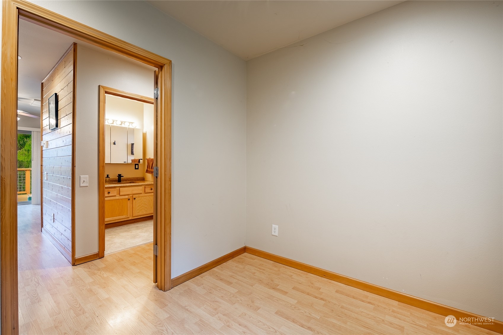 2940 Cedar Avenue Lummi Island, WA 98262 - Photo 21 of 36 a view of a hallway with wooden floor