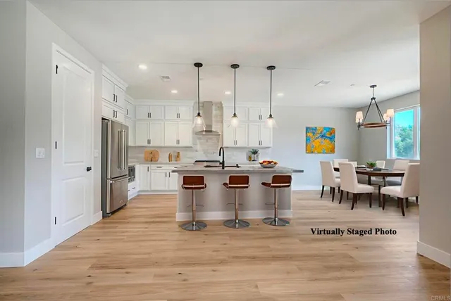 a large kitchen with lots of counter space and appliances