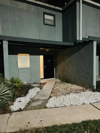 a front view of a house
