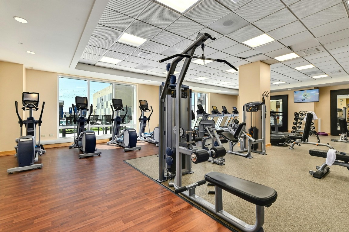 555 East 5th Street, Unit 2721 Austin, TX 78701 - Photo 17 of 33 a view of a room with gym equipment
