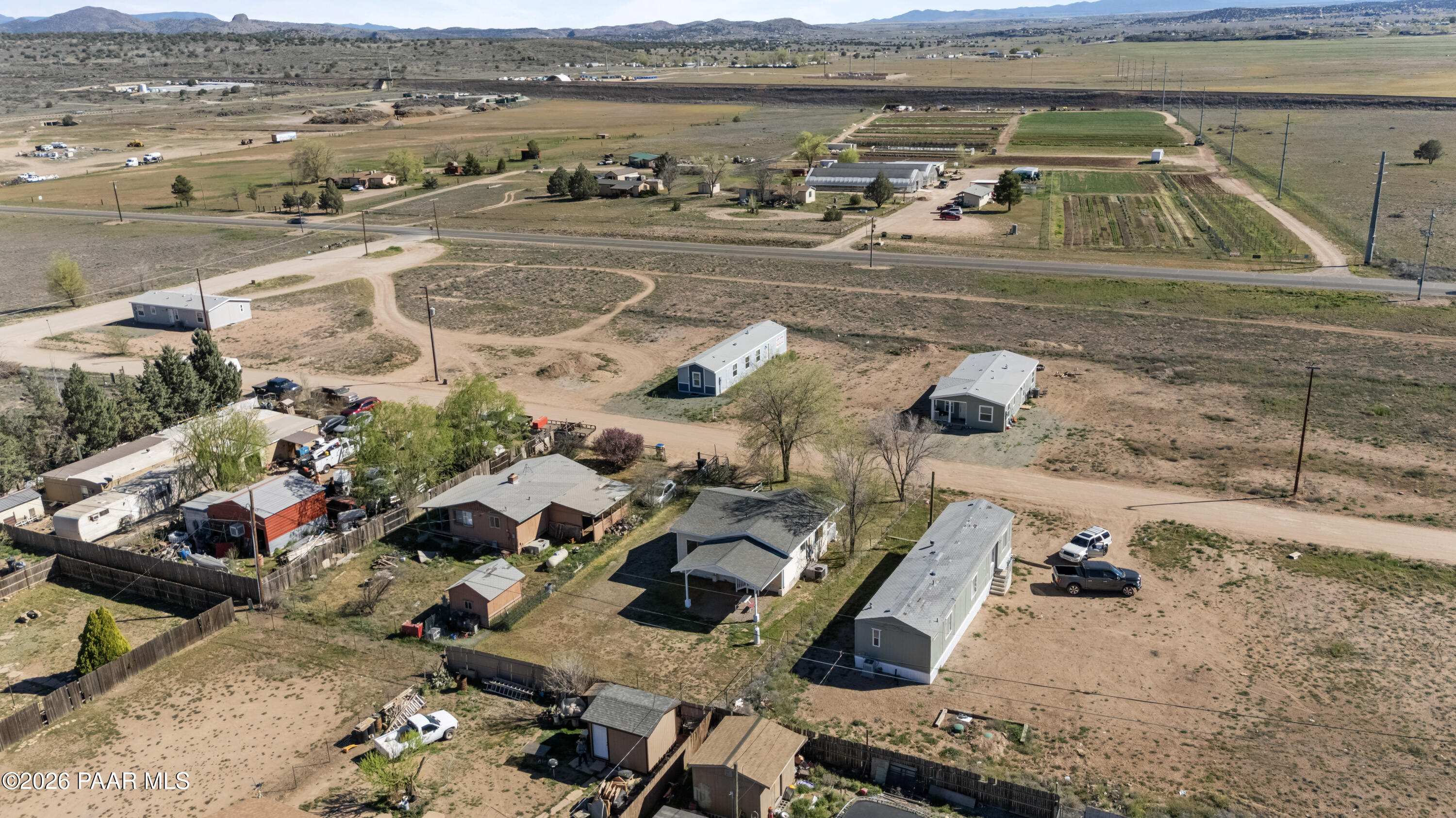 236 West Venice Way Paulden, AZ 86334 - Photo 41 of 42 an aerial view of a house with a yard pool and outdoor seating