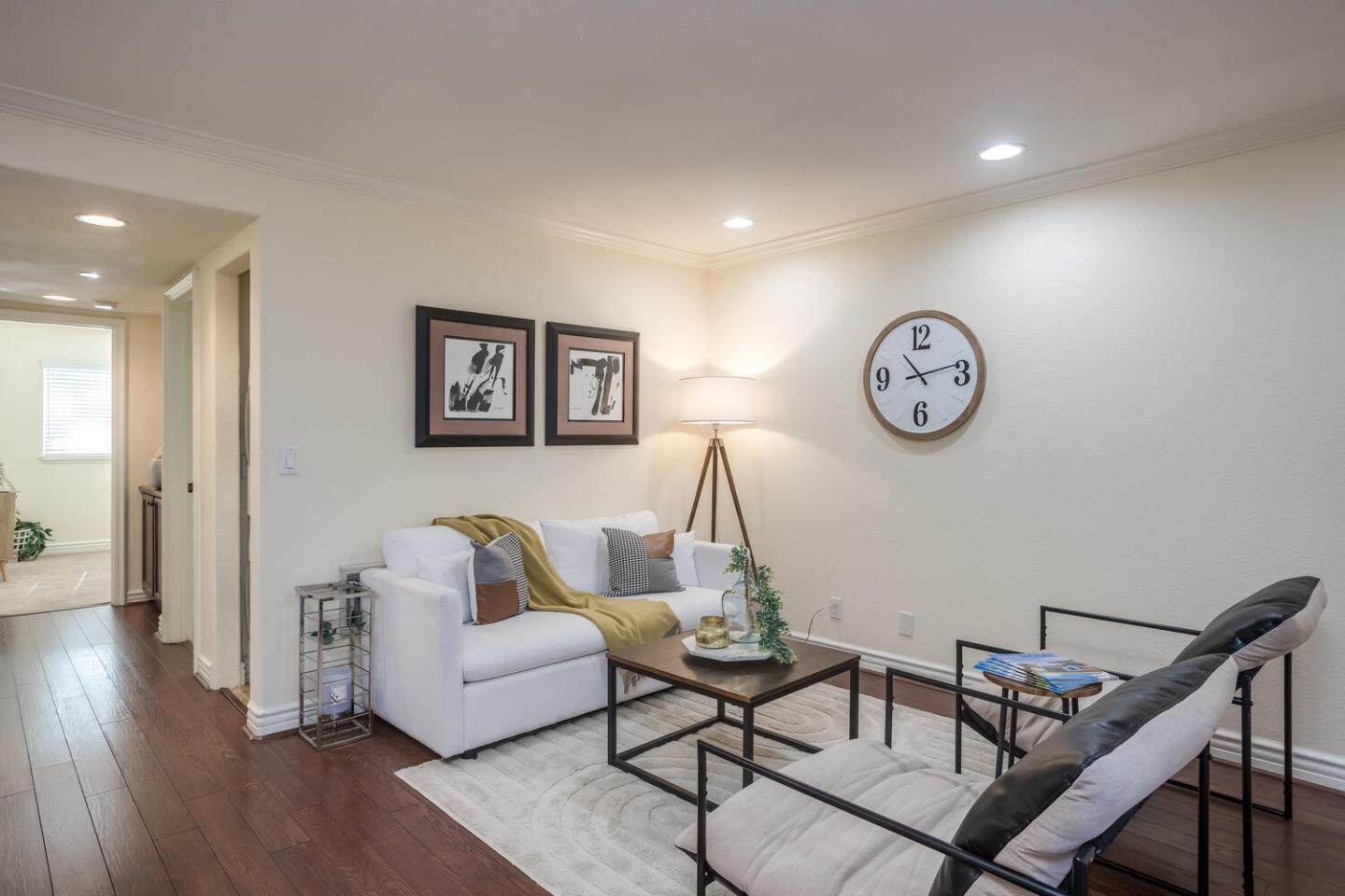 2580 Homestead Road, Unit 5101 Santa Clara, CA 95051 - Photo 2 of 33 a living room with furniture and wooden floor