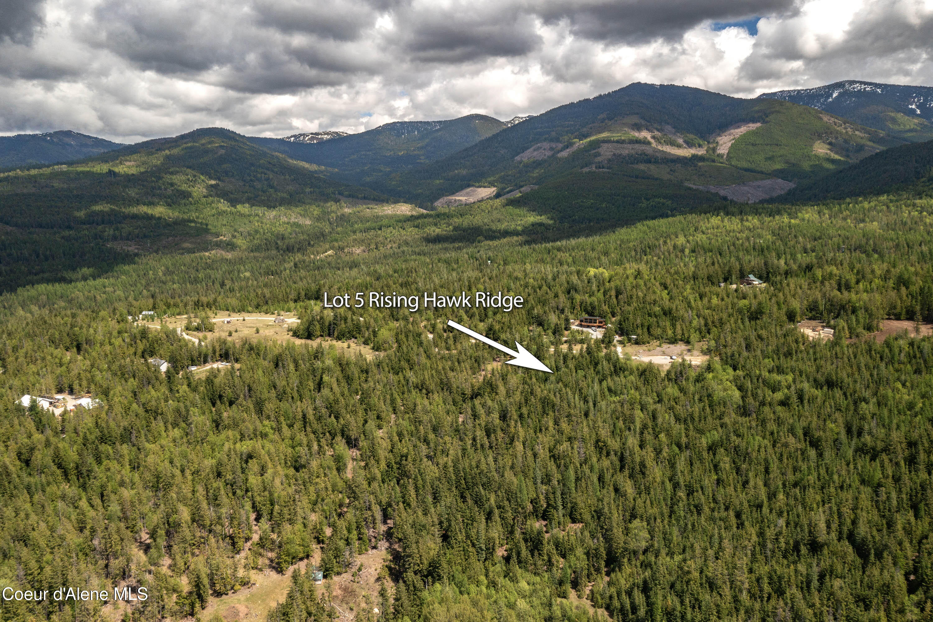 900 Rising Hawk Rdg Road Sandpoint, ID 83864 - Photo 28 of 28 Aerial Lot 5 Rising Hawk Ridge Mountain