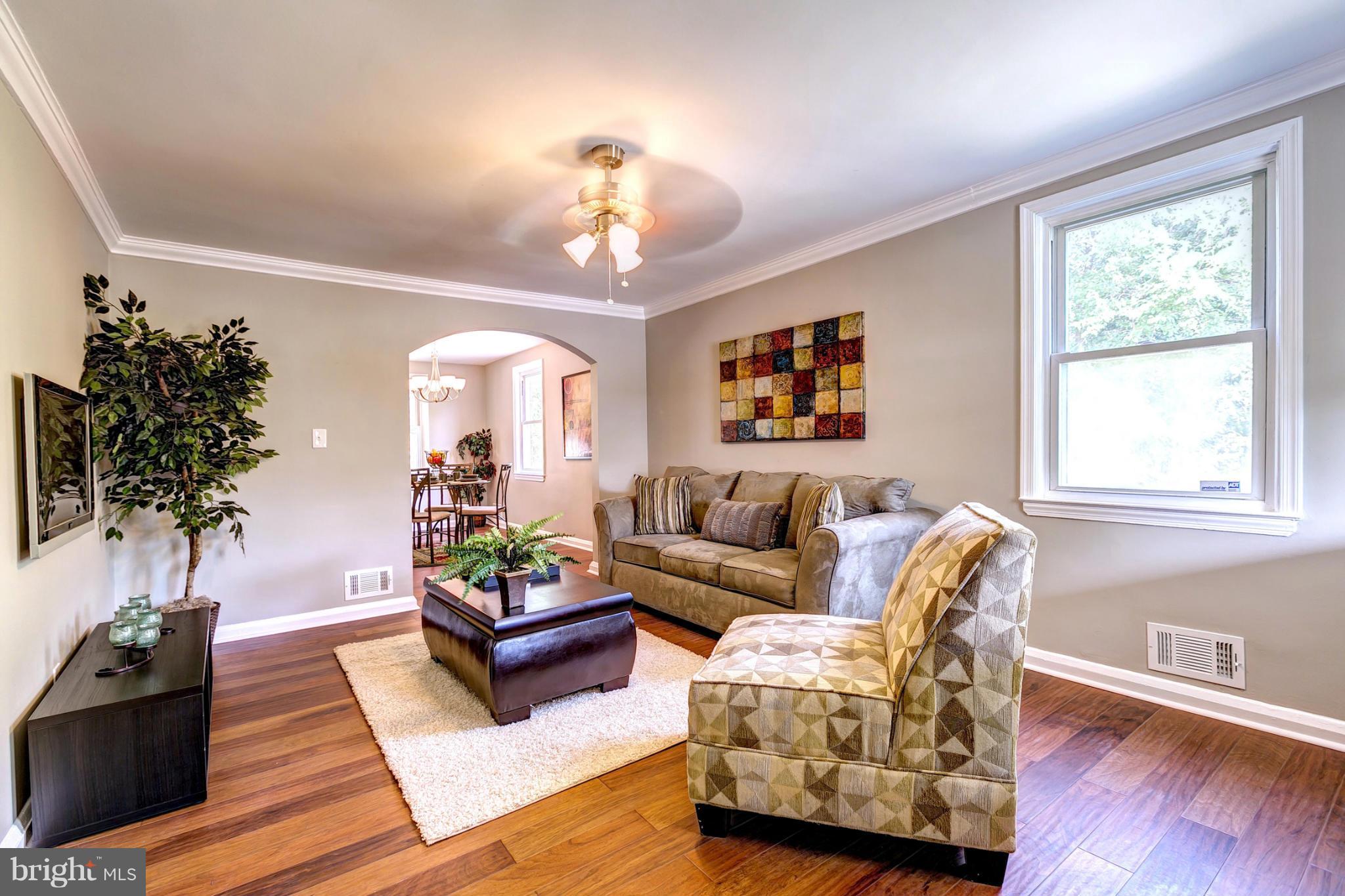 7412 Kirtley Road Baltimore, MD 21222 - Photo 3 of 30 Living Room With Hardwood Floors