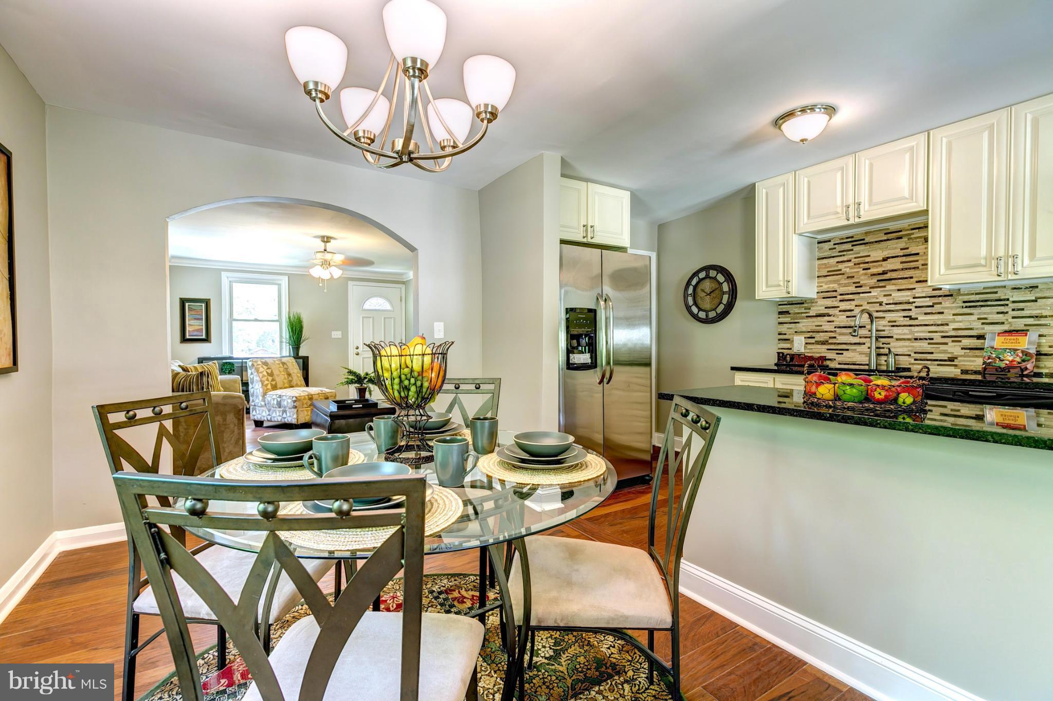 7412 Kirtley Road Baltimore, MD 21222 - Photo 10 of 30 Dining Room with Custom Lights
