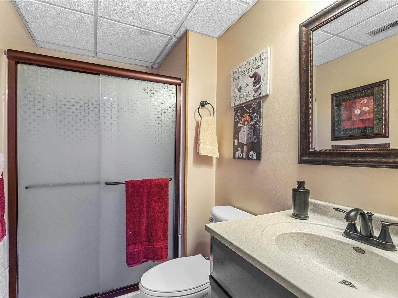 727 Westmore Road Davis, IL 61019 - Photo 17 of 32 a bathroom with a sink toilet and shower