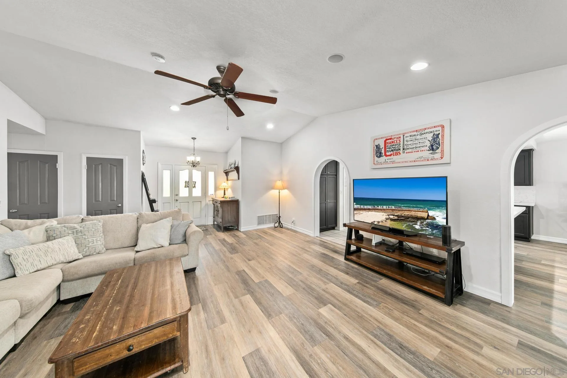 23849 Gymkhana Road Ramona, CA 92065 - Photo 26 of 57 a living room with furniture and a fireplace