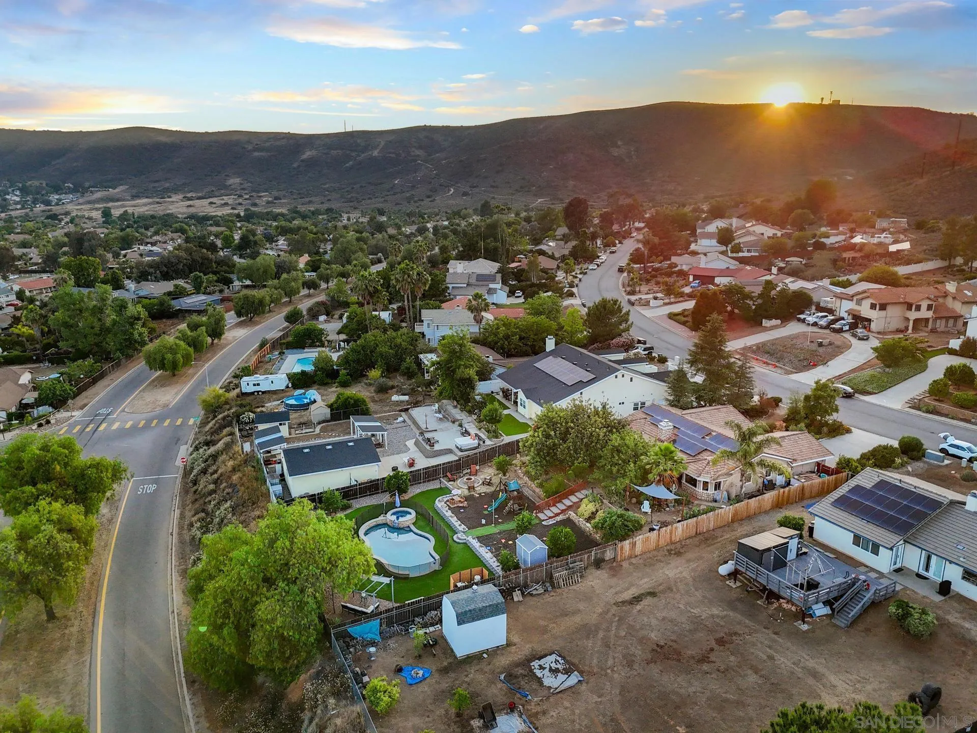 23849 Gymkhana Road Ramona, CA 92065 - Photo 50 of 57 an aerial view of residential house with outdoor space