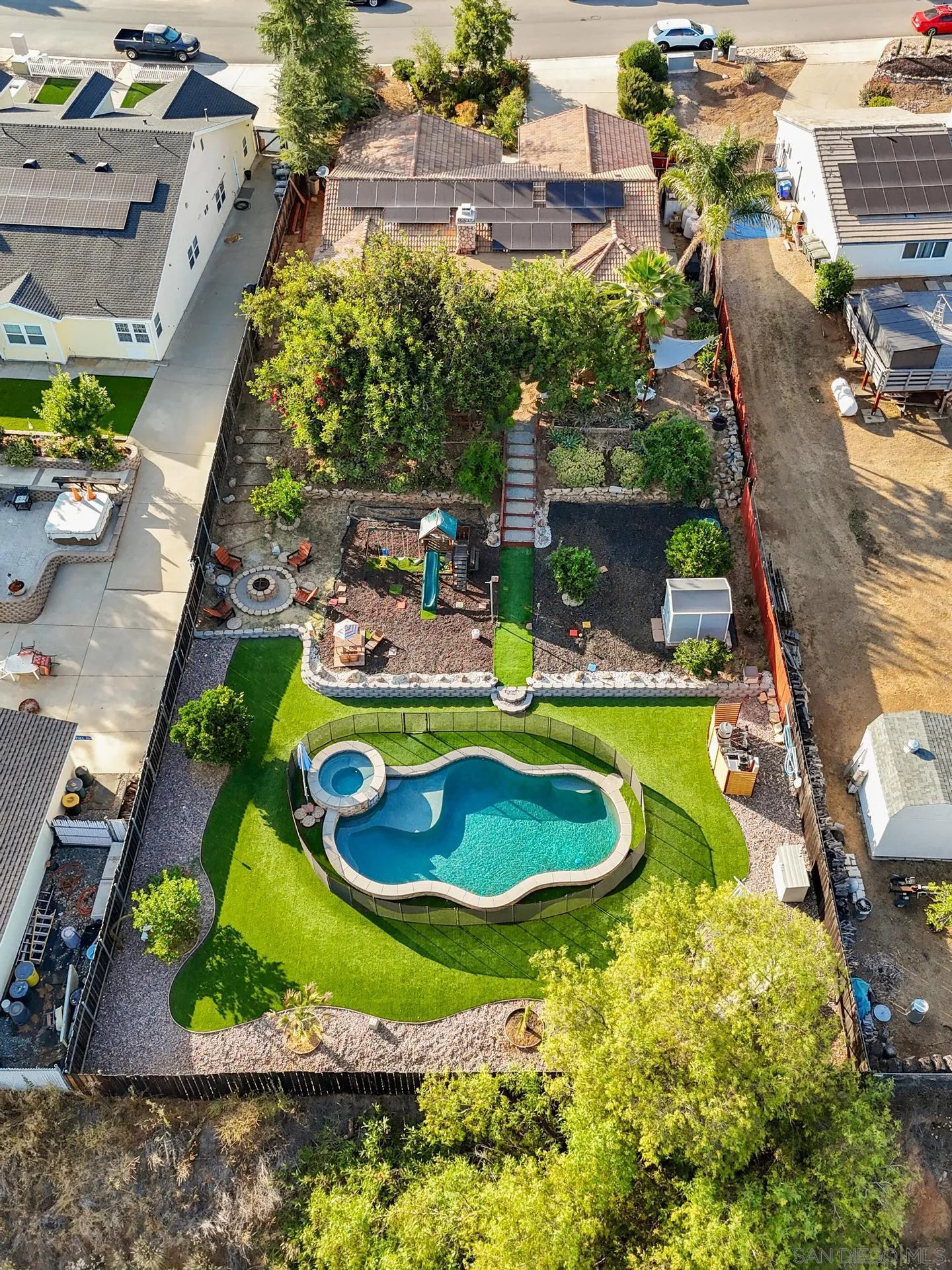 23849 Gymkhana Road Ramona, CA 92065 - Photo 7 of 57 an aerial view of a house with swimming pool