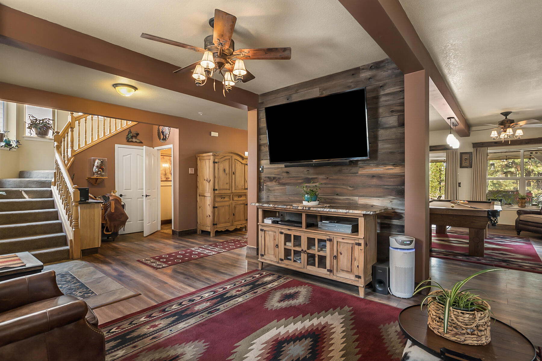 15730 Jackpine Road La Pine, OR 97739 - Photo 7 of 43 a living room with furniture and a flat screen tv