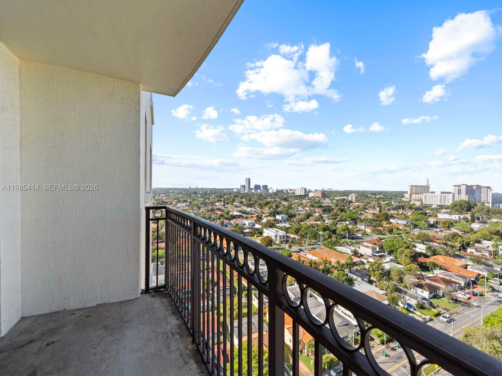 3232 Southwest 22nd Terrace, Unit 1609 Miami, FL 33145 - Photo 30 of 37 a view of city from balcony