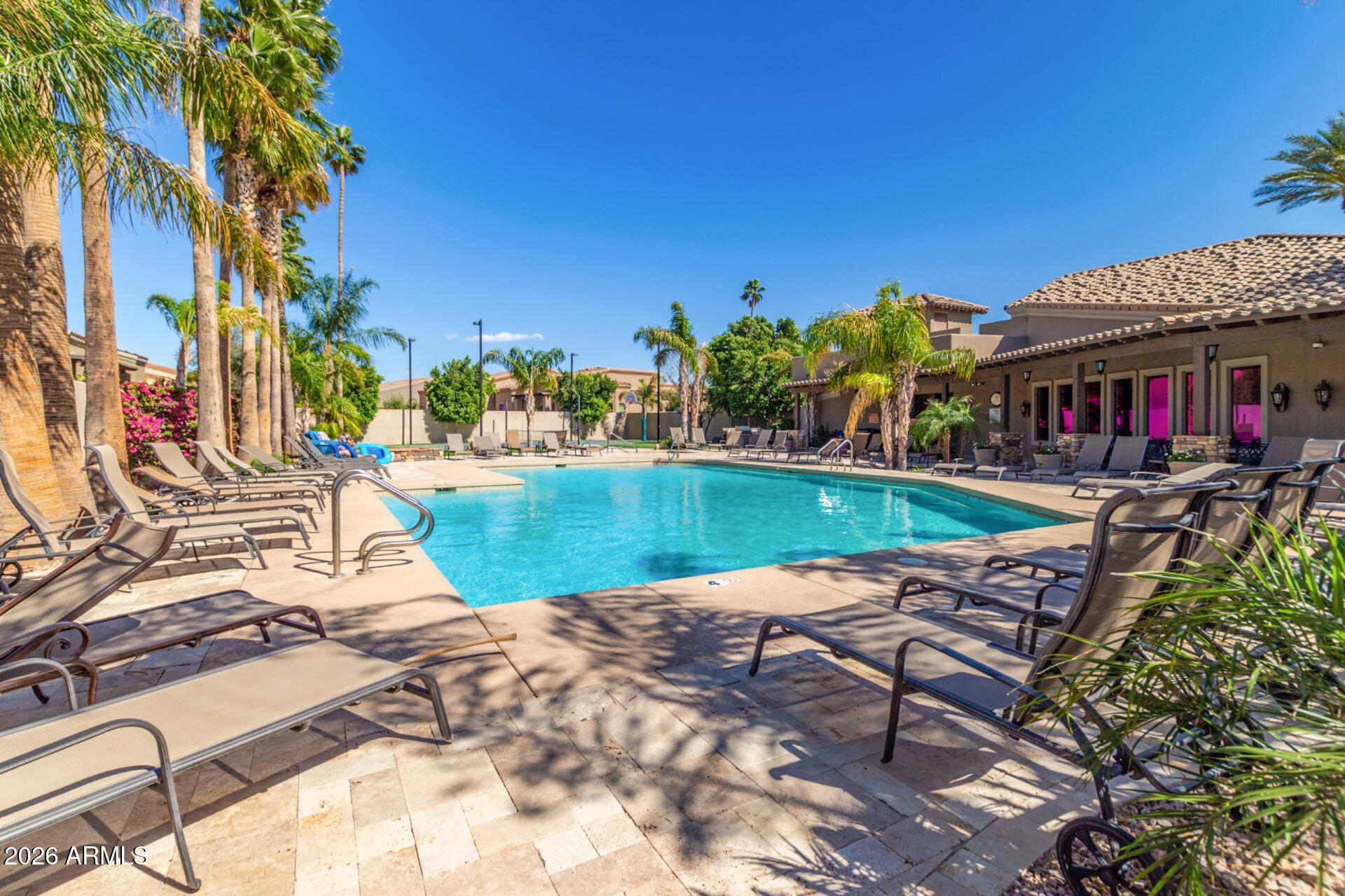 6202 East McKellips Road, Unit 297 Mesa, AZ 85215 - Photo 47 of 57 a view of a swimming pool with a patio