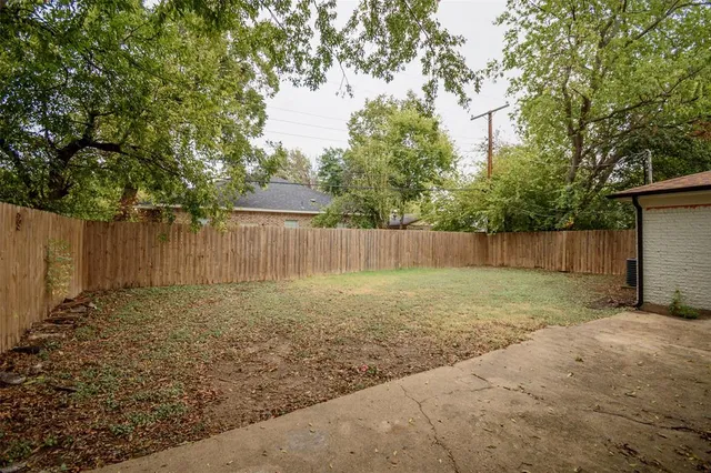 a backyard of a house