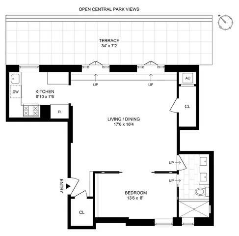 $2,385,000 | 25 Central Park West, Unit 20R | Upper West Side