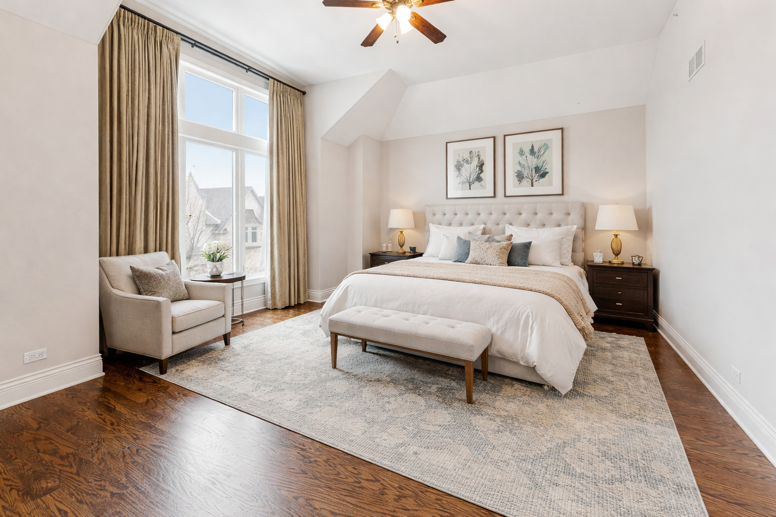 1407 Rue Paris Place Inverness, IL 60067 - Photo 14 of 38 a bedroom with a bed and a couch