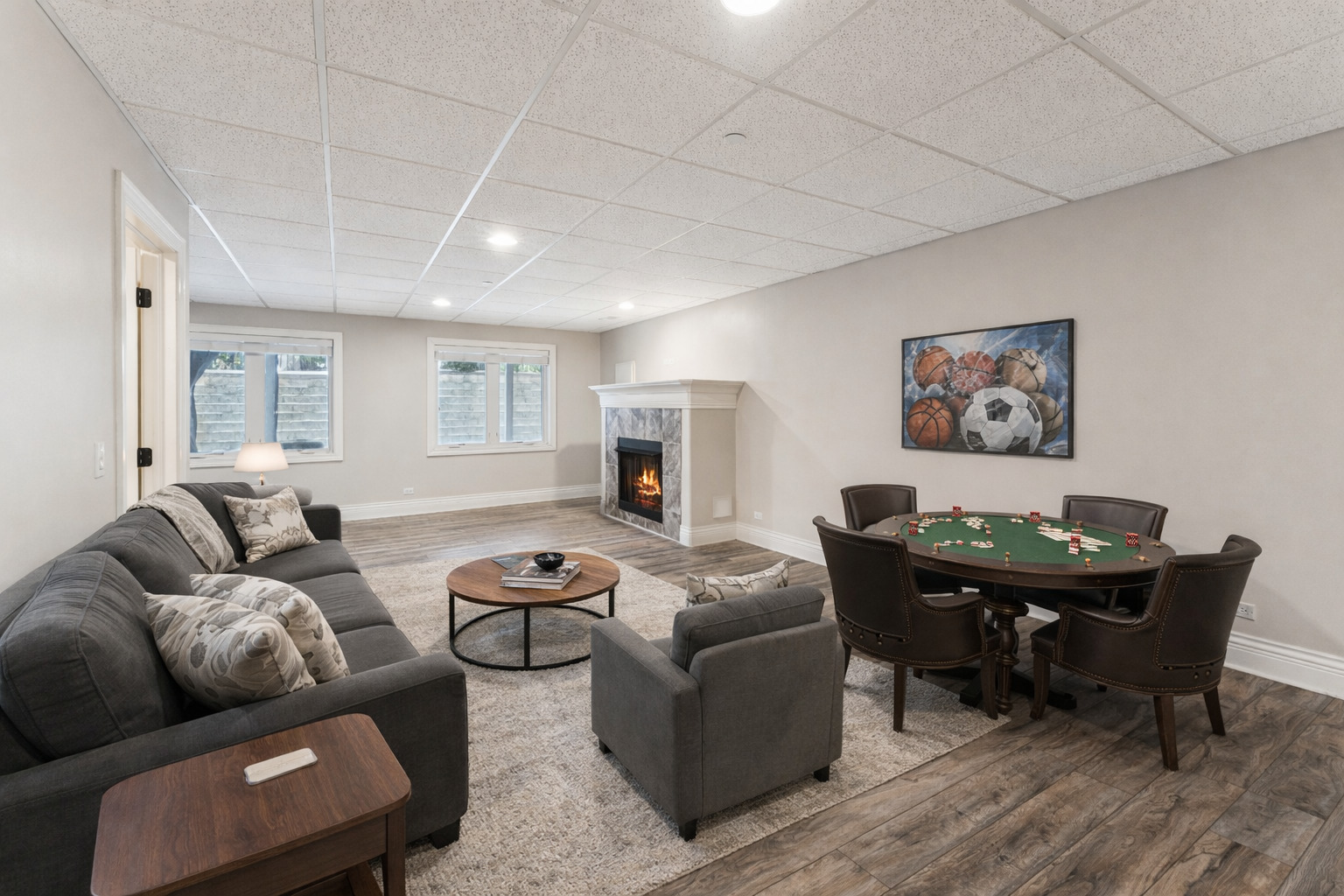 1407 Rue Paris Place Inverness, IL 60067 - Photo 28 of 38 a living room with furniture and a wooden floor