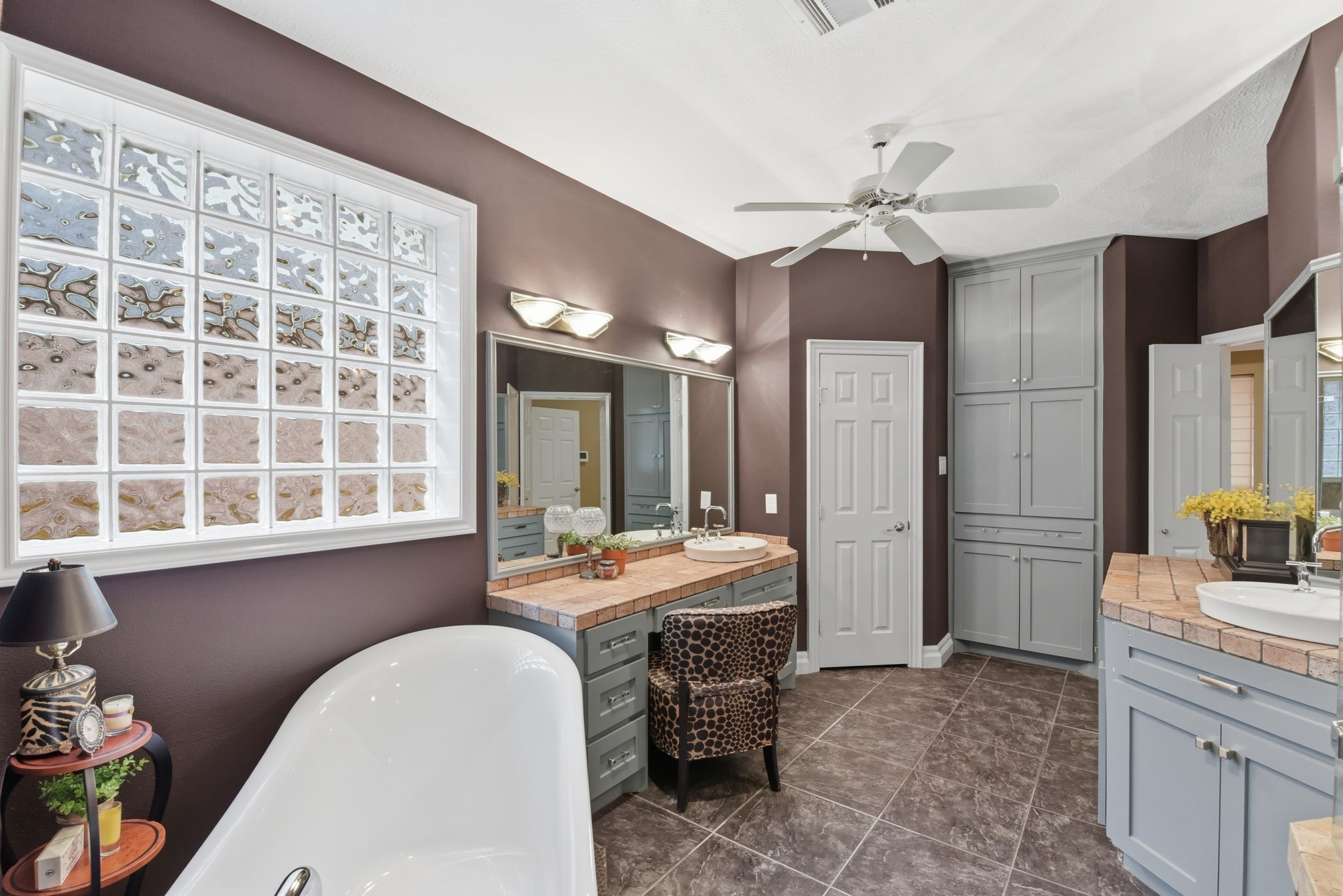 16322 Cranwood Drive Spring, TX 77379 - Photo 30 of 42 The Primary bath has two seperate sinks, a vanity, and two seperate closets.