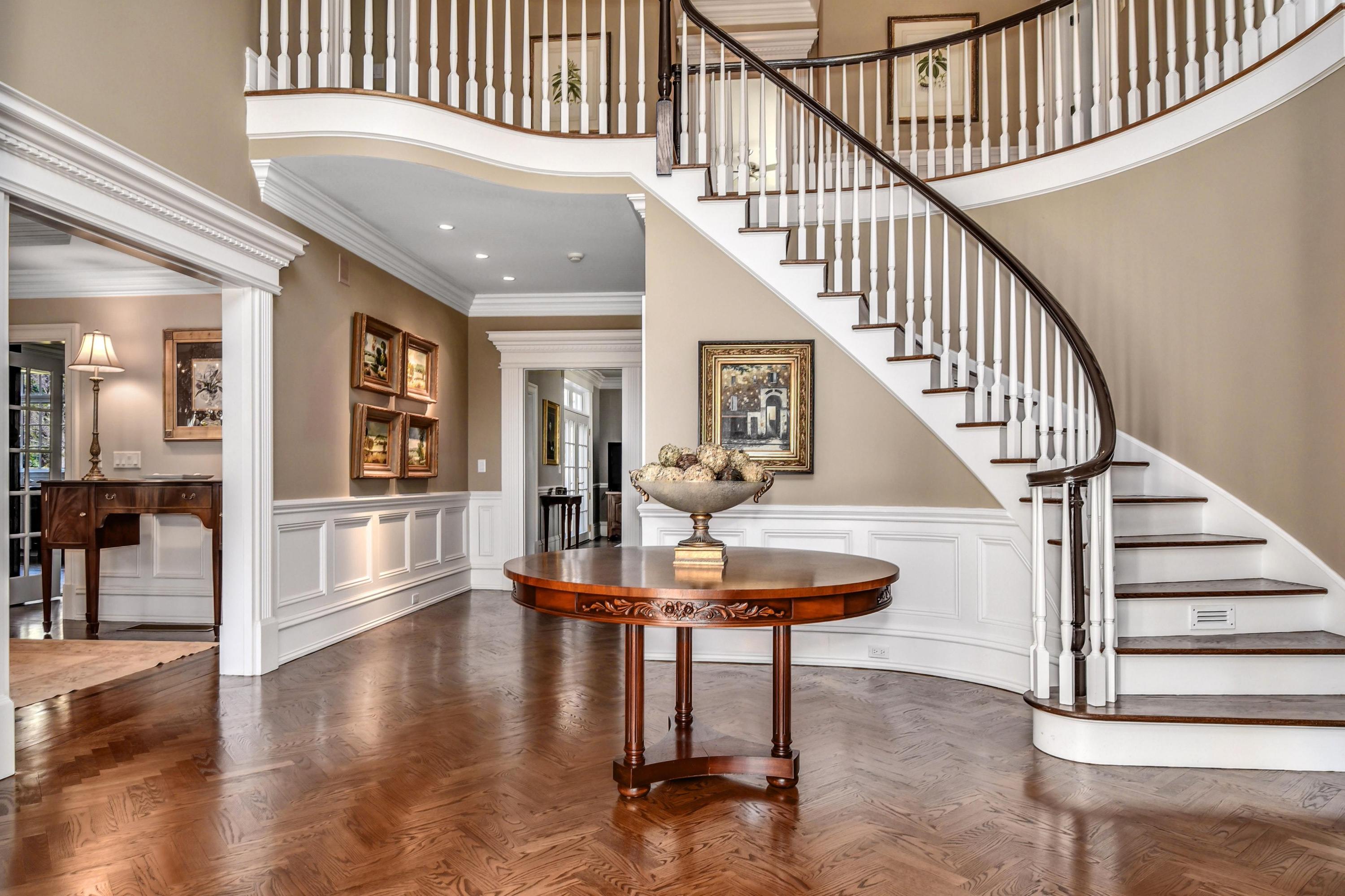 1325 Smith Ridge Road New Canaan, CT 06840 - Photo 3 of 28 a view of entryway and hall with wooden floor