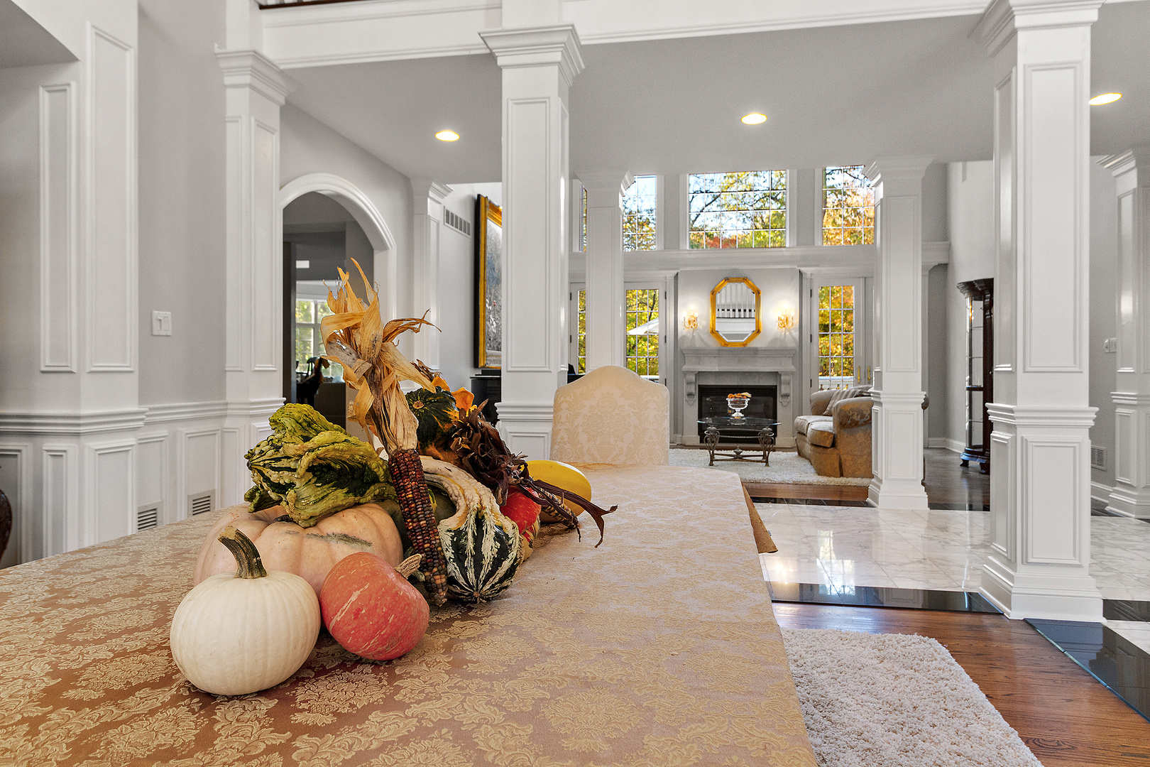 721 Chatfield Road New Lenox, IL 60451 - Photo 16 of 76 a living room with furniture and a fireplace