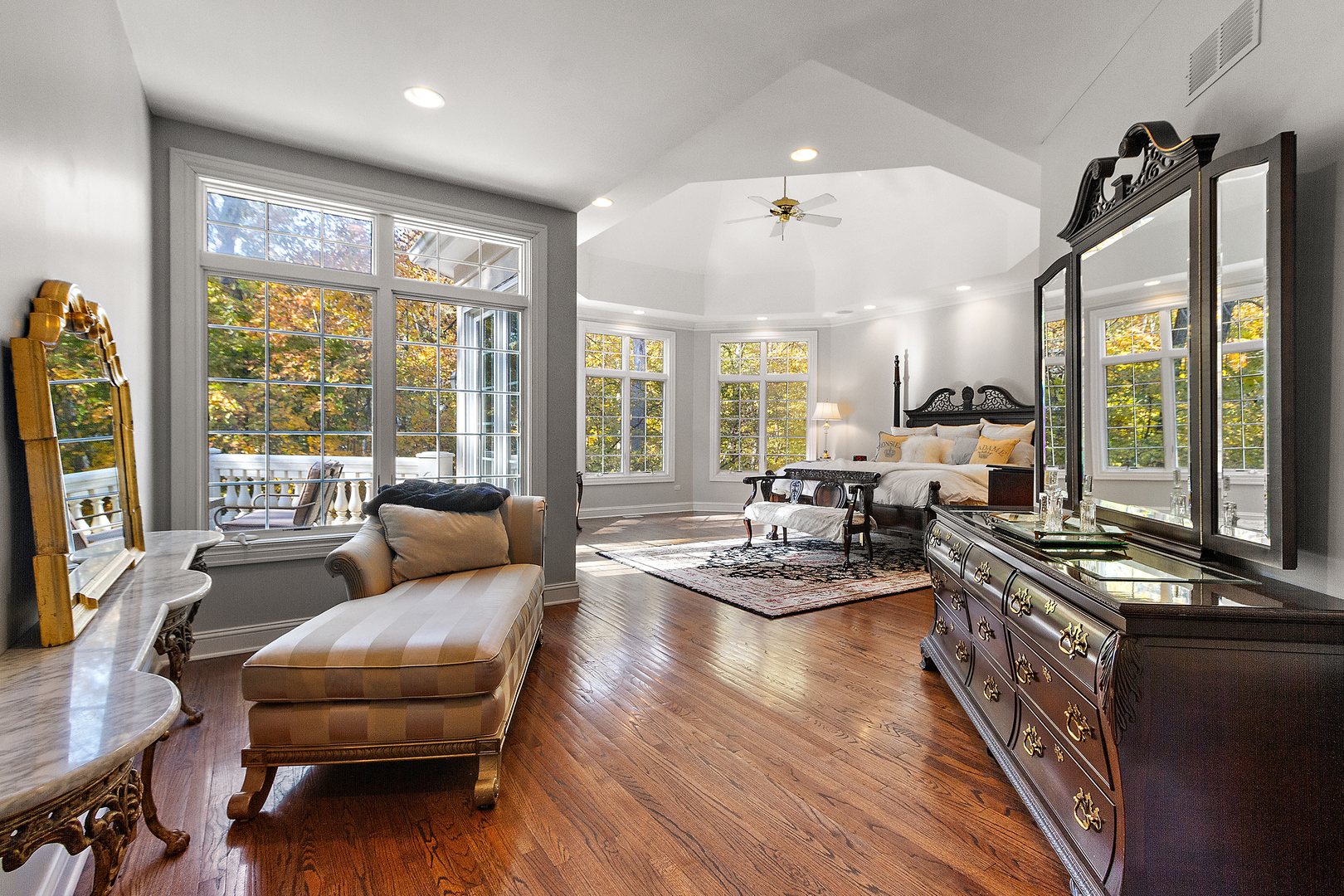 721 Chatfield Road New Lenox, IL 60451 - Photo 29 of 76 a living room with furniture large window and wooden floor