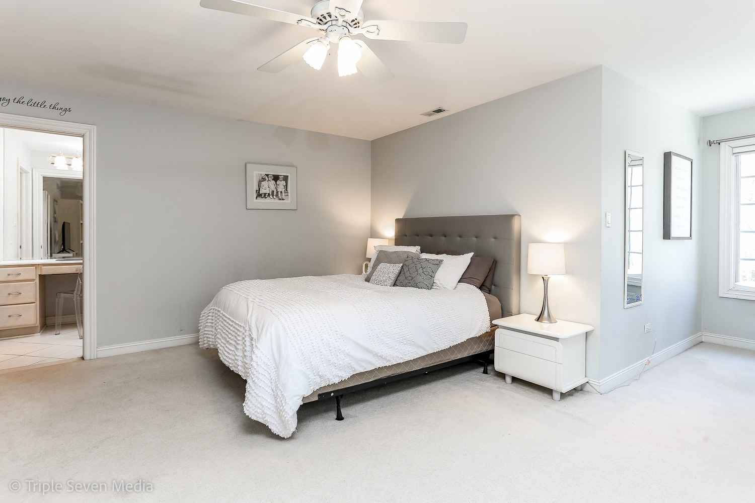 721 Chatfield Road New Lenox, IL 60451 - Photo 45 of 76 a bedroom with a bed and a chandelier