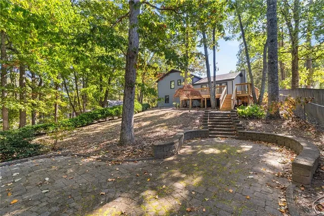 a view of a street from a building