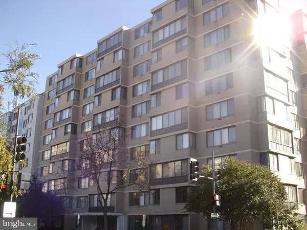 a front view of a building