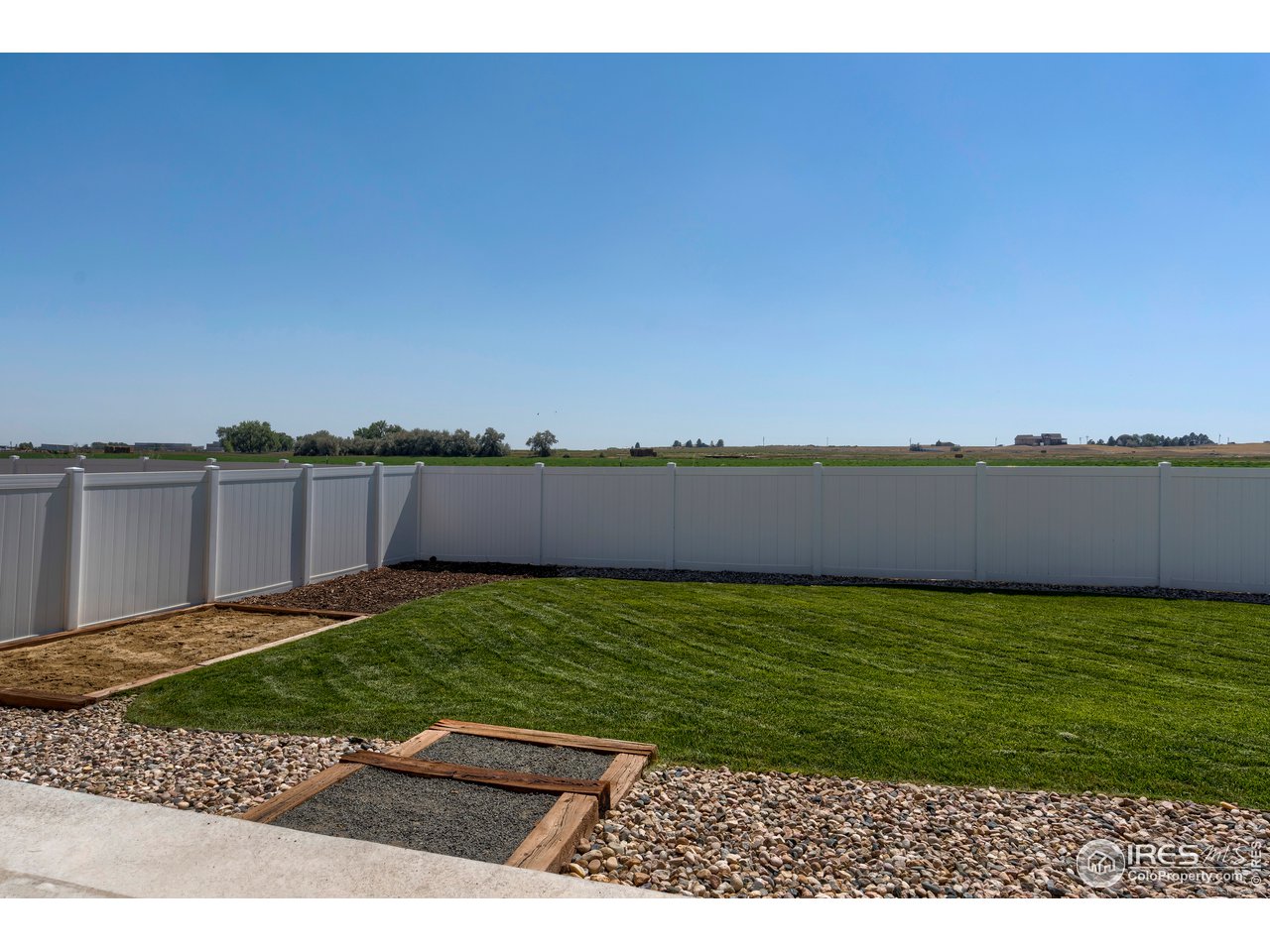 Backyard off patio